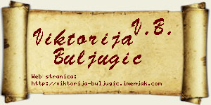 Viktorija Buljugić vizit kartica
